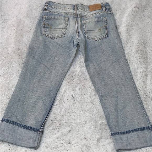 American Eagle crop hipster denim jeans - Picture 7 of 8